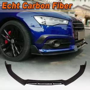 Labio delantero de carbono espada alerón alerón delantero para Audi A6 C8 Sline S6 2016-2019 - Imagen 1 de 14