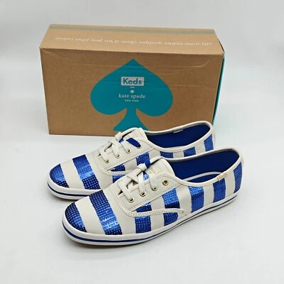 Zapatillas deportivas Keds Kate Spade New York azules con cordones WF55306 talla 9/10/11 Foto 1 de 4