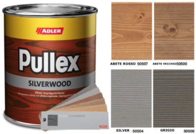 Pullex Silverwood 750 ml 0,75- vernice impermeabilizzante 5 colori - Immagine 1 di 4