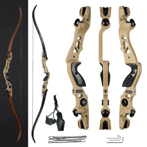 Archery 62" Hunting ILF Takedown Recurve Bow for Right Hand Competition Hunting - Picture 1 of 33