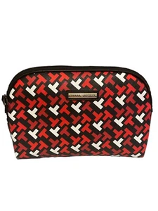 Bolso sin asas Tommy Hilfiger grande con diseño en T rojo blanco y negro con logotipo de placa dorada - Imagen 1 de 3