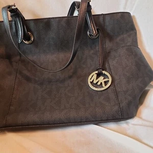 Michael Kors Tote Handbag Purse Key Chain, MK ID Multi Pocket Large Roomy - Picture 1 of 11