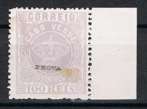 Cabo Verde, "PROVA" 1877 100 réis MNGAI - Picture 1 of 1
