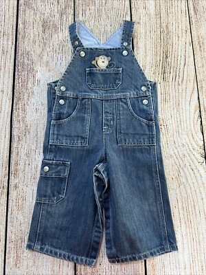 Mono vaquero azul con detalle de mono Talbots niños bebé niño - 12 meses - usado Foto 1 de 4