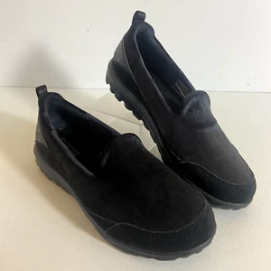 Skechers Go Walk Classic Swanky Womens Slip On Sneaker US Size 6.5 Black Goga - Picture 1 of 9