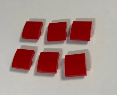 Lego® 6x    2x2x2/3 Slope Curved Dachstein Red Rot 15068 Neu New 6105976 - Bild 1 von 2