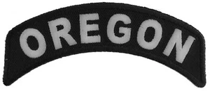 Oregon Patch Iron on State Rocker- 4x1.75 inch - P1465 - Picture 1 of 5