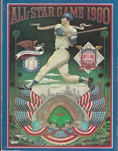 1980 MLB All-Star Game Program/Dodger Stadium/July 8th 1980/ORIGINAL with ROSTER - Picture 1 of 2
