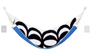 New Marimekko For Target Kaivo Blue Black 2 Person Hammock Tree Sling - Picture 1 of 4