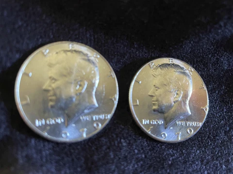 (Lot of 2) 1970-D Kennedy 40% Silver Half Dollar unc Cover