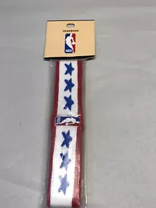RARE Vtg NBA Headband For Bare Feet Originals Red White Blue USA Royal All Stars - Picture 1 of 5