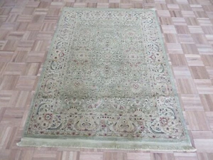 3'10 x 5'2 Sage Green New Machine Made Rug G15489 - Picture 1 of 9