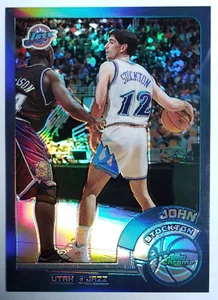 JOHN STOCKTON 115 TOPPS CHROME REFRACTOR 2002-03 - Imagen 1 de 2