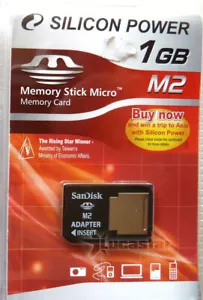 SCHEDA DI MEMORIA MEMORY STICK MICRO M2 1 GB SILICON POWER - Foto 1 di 1