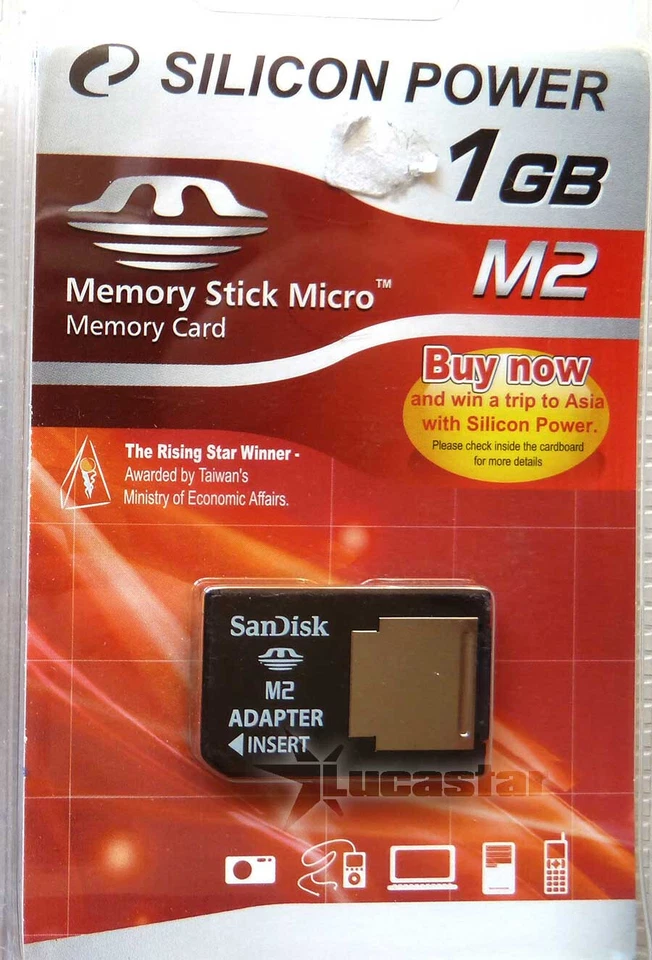 TARJETA MEMORIA MEMORY STICK MICRO M2 1GB SILICON POWER - Immagine 1 di 1