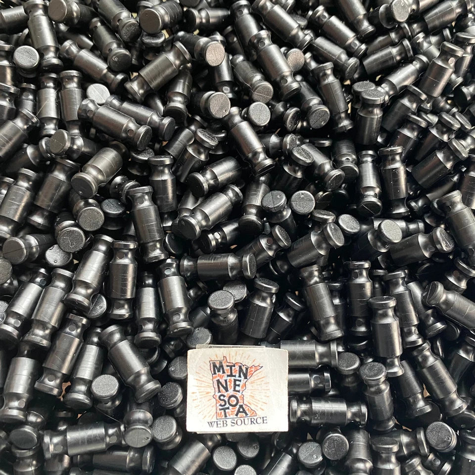 (300) Varillas negras K’NEX / Knex - Piezas de repuesto estándar cortas de 3/4" Foto 1 de 2