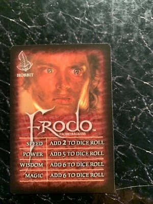 Lord Of The Rings  FRODO CHARACTER CARD  THE RETURN OF THE KING  RoseArt - Image 1 of 2