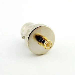 1pcs BNC Female Jack to MCX Male Plug Straight RF Coax Coaxial Connector Adapter - Picture 1 of 6