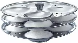 Electrodomésticos de cocina Idli de acero inoxidable de primera calidad con soporte 3 estantes para fabricante Idli - Imagen 1 de 6