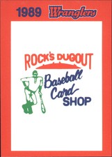 1989 Wichita Wranglers Rock #NNO Rock's Dugout Ad - NM-MT