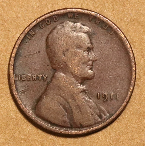 1911 P Lincoln Wheat Cent G Cover