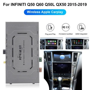For Infiniti Dual Screen Android Auto Carplay Retrofit Decoder Car 2015-2019 - Picture 1 of 8