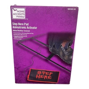 New Home Accents Home Depot Halloween Animatronic Step Pad Activator “Step Here” - Picture 1 of 2