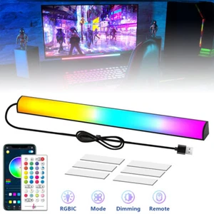 Smart Under Monitor LED Light Bar Lamp Bar Gaming Ambient Lights With Music Sync - Picture 1 of 12
