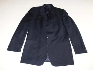 Jones New York Men's Suit Jacket Size 44L Navy Blue Wool Cashmere Blazer 44 Long - Picture 1 of 11