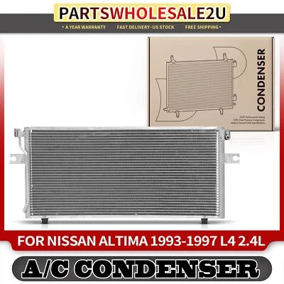 Condensador de aire acondicionado con soporte para Nissan Altima 1993 1994 1995 1996 1997 L4 2,4 L Foto 1 de 4