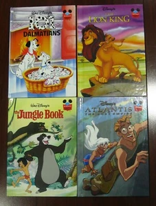 DISNEY The JUNGLE BOOK ATLANTIS LION KING 101 DALMATIONS HARDCOVER LOT - Imagen 1 de 2