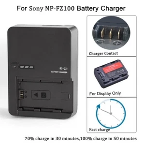 BC-QZ1 Charger for NP-FZ100 Battery Sony A7R III IV V A7S III A9 II III A9R A9S - Picture 1 of 8