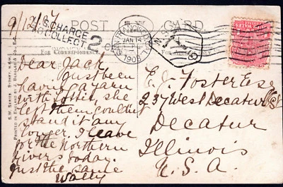 1908 NSW Australia Town Hall SYDNEY to USA T5 Tax Due Collect San Francisco USA - Image 1 of 4