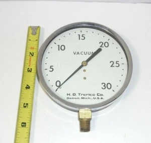 Vintage H.D. Trerice Co. U.S.A. Analog Vacuum Meter Gauge part - Picture 1 of 11