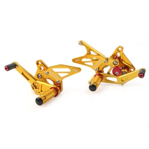 CNC Rear Sets Footrest Foot Pegs For Suzuki GSXR 1300 Hayabusa 1999-2018 17 16 - Foto 1 di 12
