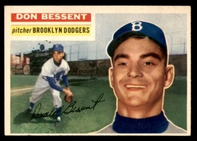 1956 Topps Baseball #184 Don Bessent EX *m3 - Image 1 of 2