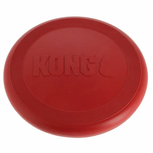 KONG 42551 Rubber Flying Disc - Red