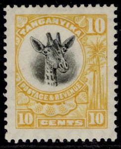 TANGANYIKA GV SG90, 10c orange-yellow, LH MINT. Cat £18. - Picture 1 of 1