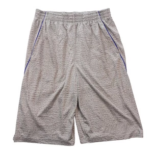 Puma athletic shorts Boy XL(18-20)Elastic waist/side pockets/gray+brown blend - Picture 1 of 11