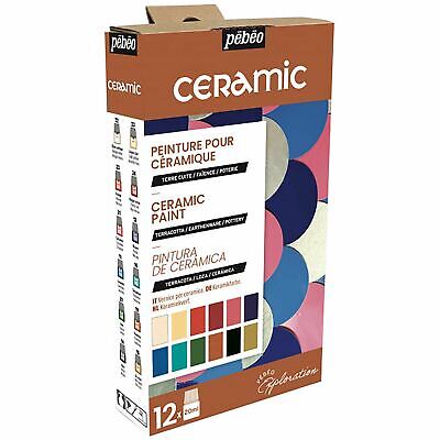 Pebeo Ceramic Paint Exploration Set 12 X 20ml • 23.39€
