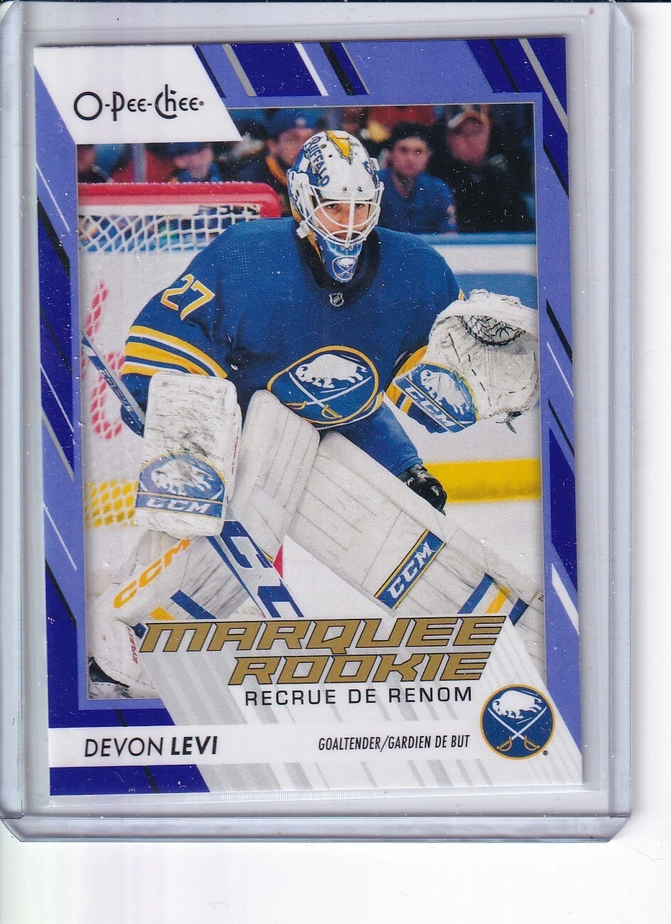 2023-24 DEVON LEVI UD O-PEE-CHEE BLUE BORDER MARQUEE RC #576