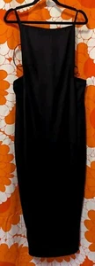 Maurie & Eve 10 Maxi Dress Black Strappy Backless Lbd Sheath Party Cocktail - Picture 1 of 20