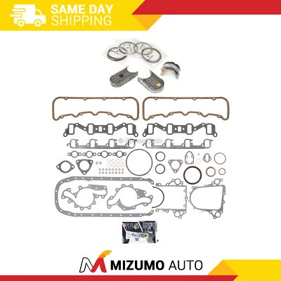 Conjunto completo de anéis de rolamentos de junta ajuste 92-02 Chevrolet GMC 6.5L OHV DIESEL TURBO - Imagem 1 de 4