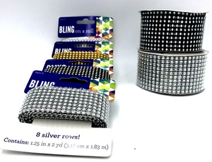 Cinta de lentejuelas BLING On a Roll Celebrate It oro negro plata álbum de recortes artesanía - Imagen 1 de 7