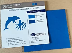 CREATIVE MEMORIES - Dolphin &Octopus Paper Die Cut Shapes - Open pack & NLA! - Picture 1 of 1