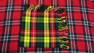 TC Mens Scottish Fly Plaid Buchanan Tartan 48"x48"/Buchanan Tartan Kilt Plaid - Picture 1 of 3
