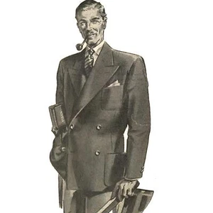 1940's Sewing Pattern Men's Blazer Jacket - Chest=36" (91.4cm) - Picture 1 of 1