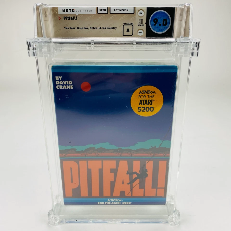 Pitfall! - Atari 5200 Blue Box 1984 Activision Factory Sealed Graded WATA 9.0 A - Image 1 of 4