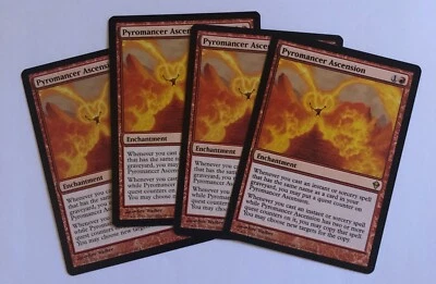 4 x Magic the Gathering MTG Pyromancer Ascension Zendikar Rare Nr Mint - Image 1 of 2