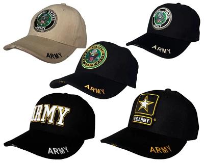 Gorra de béisbol militar del ejército de Estados Unidos sombrero ejército fuerte servicio activo y veterano Foto 1 de 4